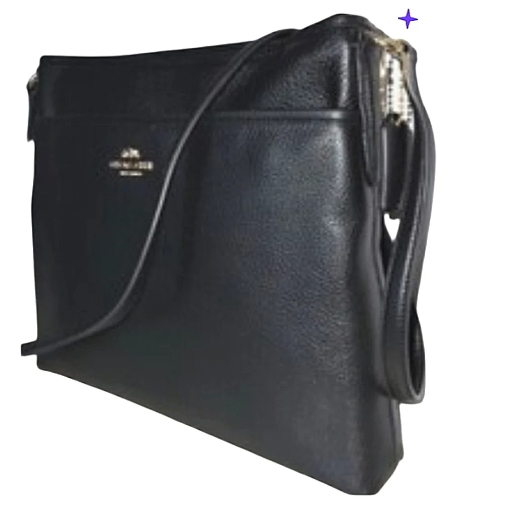 COACH Carriage Saffiano Zip Crossbody Bag EUC - Picture 4 of 13